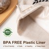 GobiSea 2 Pack Linen Bread Bags for Homemade Bread -