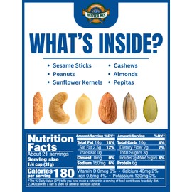 Southern Style Nuts Honey Roasted Hunter Bulk Trail Mix, 23 oz (Pack of 1), Honey Roasted Sesame Sticks & Peanuts, Sunflower Kernels, Almonds, Cashews & Pepitas, Mixed Nuts, Snacks for Adults & Kids