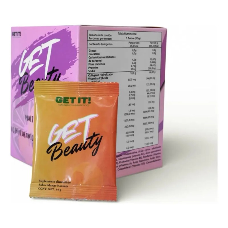 Colágeno Multivitamínico En Polvo Get Beauty