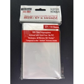 Sleeve Kings Space Alert Large Compatible Sleeves 67 X 103 mm (10x110 Pack, 1100 Sleeves)