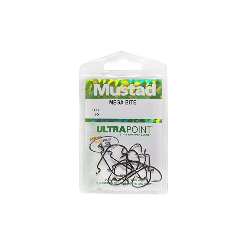 Mustad 37177NP-BN Mega Bite Hooks - Size 1/0 - Pack