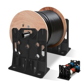 Glosaie Multi Purpose Wire Dispenser Holds Spools Up to 34" In Diameter, Load Capacity 330 LBS, A Set, Black