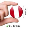 Magnetic Magnet with Peru Flag Design Ø 5 cm Fridge