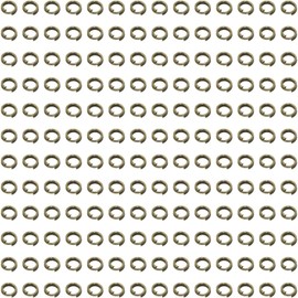 100pcs Double Jump Rings Antique Bronze Strong No Fade Open Split Connector Loop Findings for Jewellery Making Craft (8 mm)