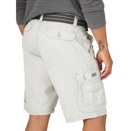 Lee Men's Dungarees New Belted Wyoming Cargo Shorts Cargos, Cadet Grey