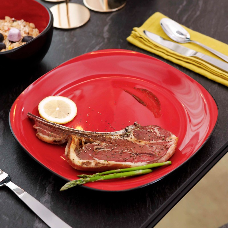 European Color Glaze Ceramic Dinner Set 16 Pcs Nordic Dinnerware