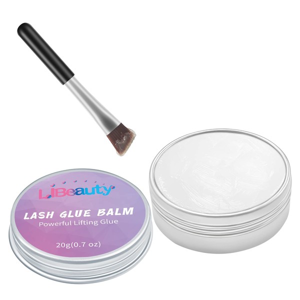 LIBeauty Eyelash Lifting Glue and Eyebrow Glue, White Peach Flavour, Can Be Used As Gel For Eyebrow Embellishment, 20 g
