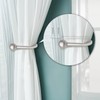 DALAETUS 12 Pcs Silver Curtain Holdbacks, U-Shaped Curtain Tie Back,