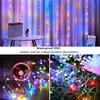 Lezonic Curtain Fairy Lights, 3M×3M 300LED 8 Modes Remote Control