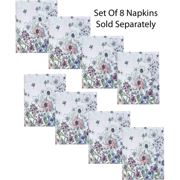 Does not apply Garden Breeze Square Fabric Napkins, Set of