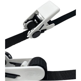 6M x 25mm Acetal Ratchet Tie Down Strap Lashing Strap Tensioning Belt Durable Light Weight Heavy Duty Roof Rack Tie Down - 4 Pack