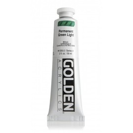 Pro-Art Golden Heavy Body Acrylic Paint 2 oz-Permanent Green Light
