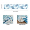 Table Runner Modern Living Room Table Runner Blue Leaves Table