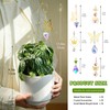 HDCRYSTALGIFTS 6pcs Crystal Butterfly Suncatchers with 13'' Gold Trellis for