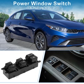 A ABSOPRO Power Window Switch No.93571A7200 Front Left Driver Side Window Control Switch for Kia Forte Forte5 2013-2018 Black