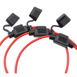 J-base Car Fuse Holder Mini Blade with Cord, Waterproof Type, Set of 3