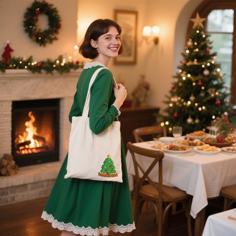 GLOBLELAND 4 Sheets Christmas Elements Water Soluble Hand Sewing Stabilizers