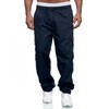 WZIKAI Mens Cargo Pants Relaxed Fit Drawstring Joggers Sweatpants for