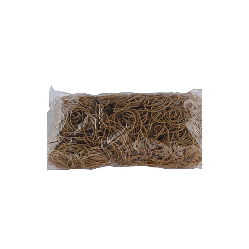 White Box 454G Size 16 Rubber Bands, brown|beige|grey