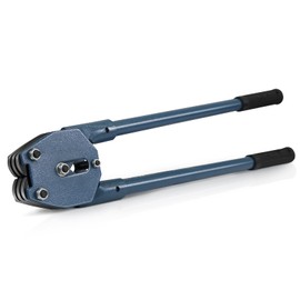 JIADIstrap Strapping Sealer/Crimper for 1/2"-3/4" Polypropylene (PP) Polyester Strapping Band Manual Banding Tool with 20.5" Extended Handle (Blue)