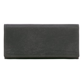 Takeokikuchi 780615 Men's Long Wallet, Cover, Genuine Leather, Cowhide Leather, 01: Black
