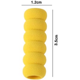 ZGLUZP 10Pcs Muticolour Soft Cushioned Foam Foam Pencil Cover,Pencil Grip,Non-slip Writing Aid Pen Gripper Pencil Cushion Pen Holder Sponge Grips Pencil Holders and Pen Holders Office Products