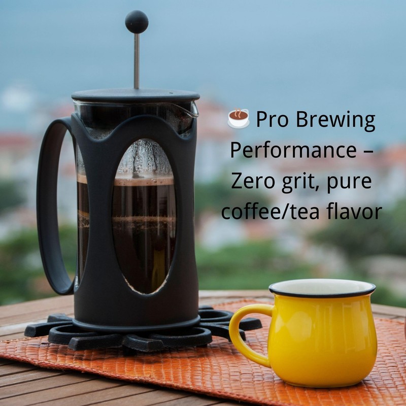 6 Pcs Stainless Steel French Press Replacement Filters 4 Inch