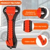 Fainca Car Emergency Hammer, 2-in-1 Emergency Hammer, Mini Emergency Hammer