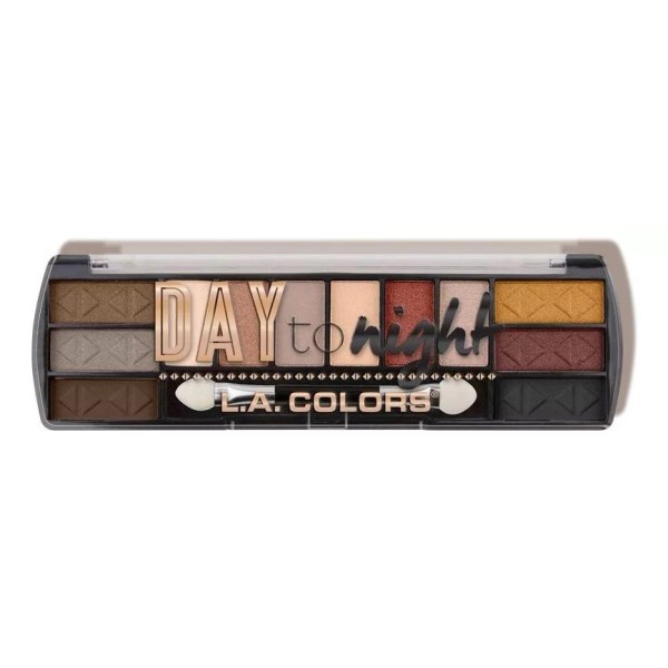 L.a. Colors Day To Night 12 Color Eyeshadow Palette, Sundown