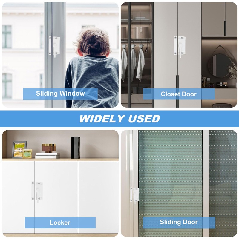 WOPPLXY 6 Pack Window Sash Locks, Sliding Window Sash Locks