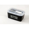 Ceramic Butter Dish with Cover for Countertop, Butter Holder Keeper