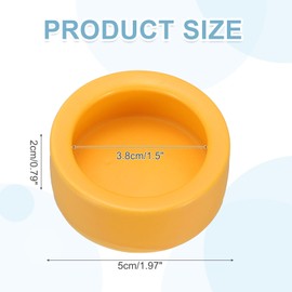 PETAXCELL Reptile Food Bowl, Worm Water Dish Ceramic Pet Bowl Food Dish Anti Escape Feeder Small (2 in, Clay), Intended for Gecko/Scaled Pet/Amphibians/Spiders/Small Mammals