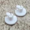 ULEIVA Replacement Screw White 2 Pieces Locking Screw Compatible with
