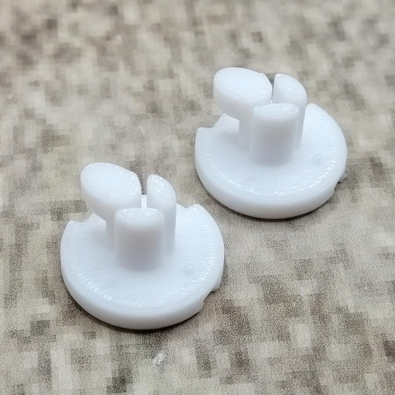 ULEIVA Replacement Screw White 2 Pieces Locking Screw Compatible with