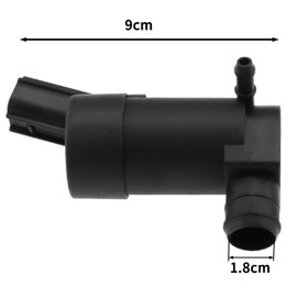 Yuiturt Windscreen Washer Pump Replacement, for Ford Fiesta, Volvo, 1S7117K624FE, 1231600, 1355124, Black, 1-Pack High-Performance Motor for Reliable Car Wash Jets