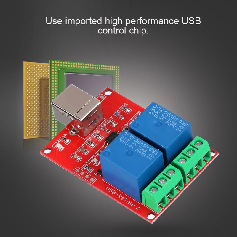 2-Channel 5V Computer USB Smart Switch Controller PC Relay Drive