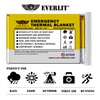 EVERLIT Emergency Mylar Thermal Blanket (4 Pack) Space Blankets for