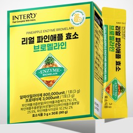 Bromelain Enzyme Lactobacillus Real Pineapple Fermentation Enzyme Potency Value 30 Packets, 4 Pieces / 브로멜라인 효소 유산균 리얼 파인애플 발효효소 역가수치 30포, 4개