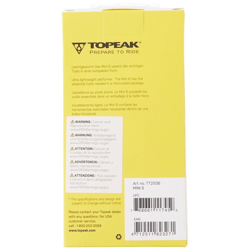 Topeak Mini 6 Folding Tool - Black