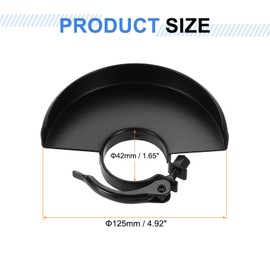 sourcing map Grinder Guard 4.5" 125mm Dia Metal Adjustable Angle Grinder Guards Protector Cover Wheel Cover Replacement Accessories