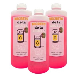 Agua De Rosas Tónico Facial Hidratante 500ml Pack De 3