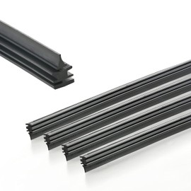 5 PLUS 26 Inch Windshield Wiper Refills (Pack Of 4), Automotive Replacement Windshield Wiper Blade Refills, 26 inch Adjustable Size of the Universal Wiper Rubber Refills