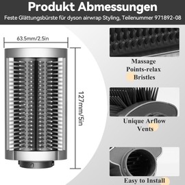 HAFRILY Fixed Straightening Brush for Dyson Airwrap Styler, Heat-Resistant Straightening Brush for Hair, Frizzy and Rough Split Ends, Part Number 971892-08
