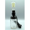Creative Hobbies Wide Mouth Black Mason Jar Lamp Making Kit