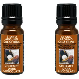 Concentrated Fragrance Oil - Scent - Dark Chocolate - A Rich, Slightly Bitter Aroma of Gourmet Dark Chocolate. Infused w/Essential Oil. (.33 fl.oz.)