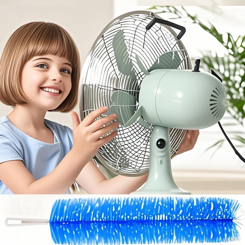 2 Pcs Zylphion Fan Cleaning Brush, Bendable Fan Cleaner Flexible