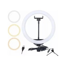 Aro De Luz 8 Pulgadas De Iluminacion Usb Con Soporte Celular                                                                                          
