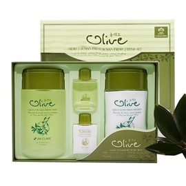 Korea Xi Cosmetics Men's Cosmetics 3W Olive for Men Men's 2-Piece Set Emulsion Skin Men's Cosmetics Gift Set / 남성화장품 3W 올리브 포맨 남성 2종세트 에멀젼 스킨 남자화장품 선물세트