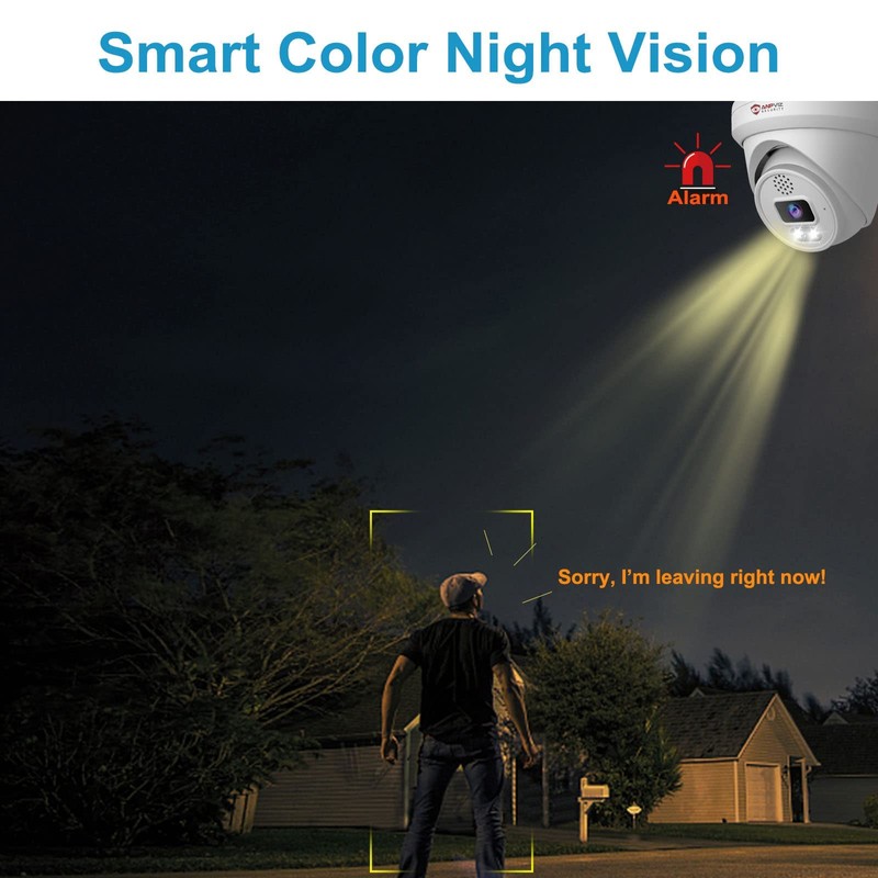 Anpviz 6MP Turret PoE Camera Outdoor, UltraHD Security IP Dome