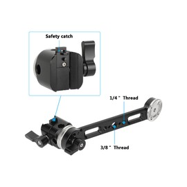 CAMVATE Rosette Extension Arm with NATO Mount for DJI RS 2, RSC 2, RS 3 & RS 3 Pro - 3481